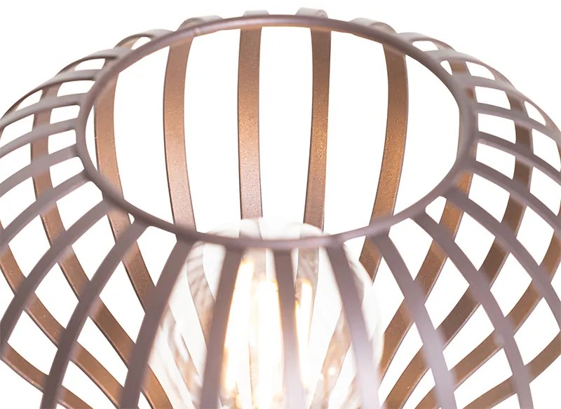 Moderná stolná lampa hnedá - Sapphira