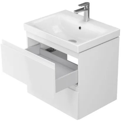 Cersanit S801-223-DSM -Závesná kúpeľňová skrinka s umývadlom MODUO lesklá biela