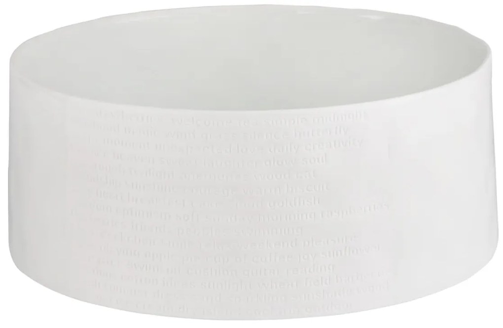 Biela porcelánová misa ROOM POETRY BOWL