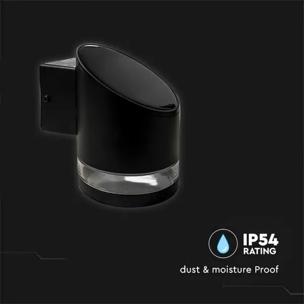 LED Vonkajšie solárne nástenné svietidlo LED/1W/3,7V 3000K IP54 1200 mAh čierna
