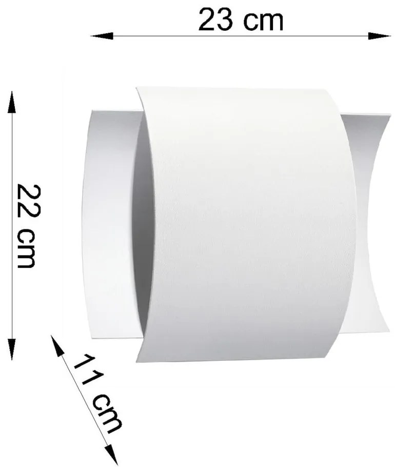 Biele nástenné svietidlo Sollux Forgmi