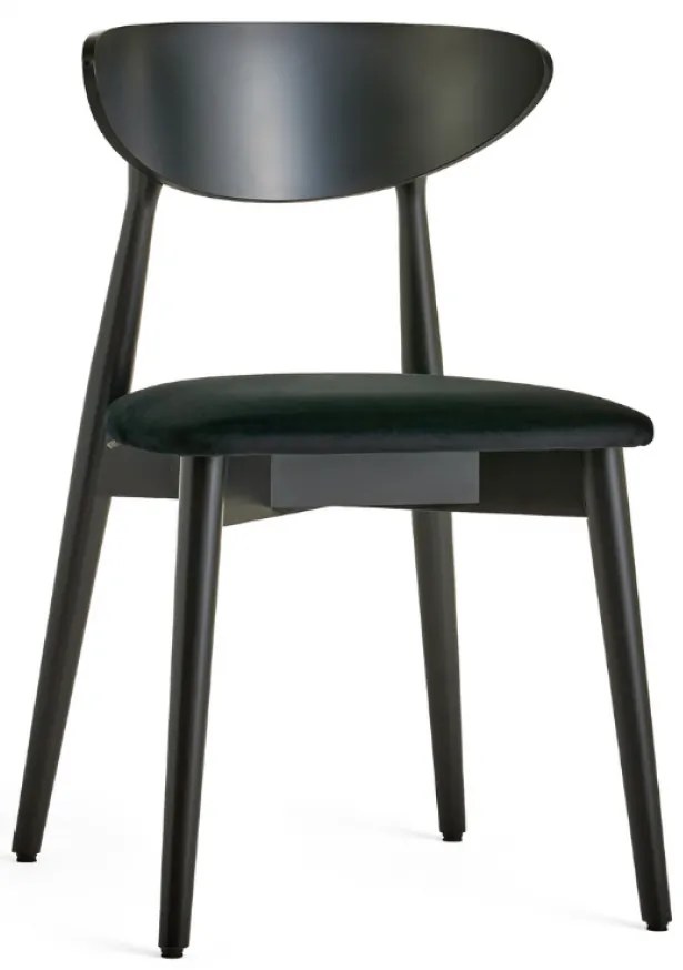 SOLAR BLACK 2.0 DREVENÁ STOLIČKA S PODSEDÁKOM black