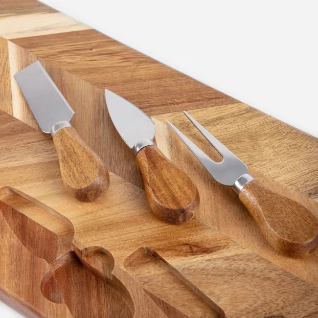 Servírovacia doska NEVADO s 3 nožmi 718281