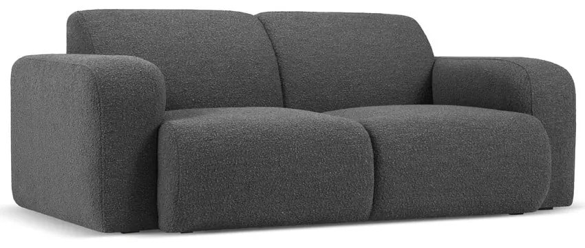 Tmavosivá pohovka z textílie bouclé 170 cm Molino – Micadoni Home