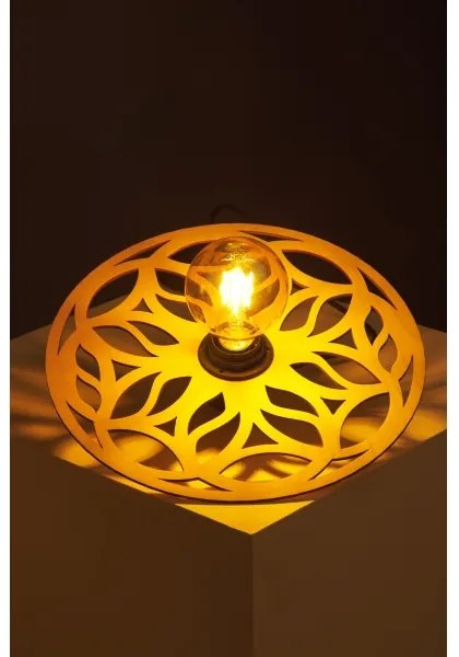 Luster na lanku FALCO 1xE27/60W/230V pr. 30 cm béžová