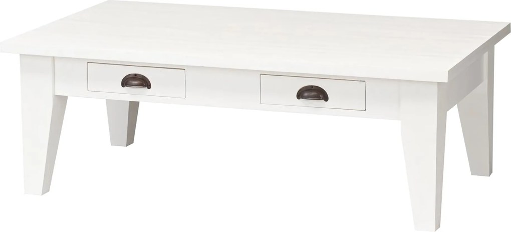 Lavica Milton biela 130x75x45cm