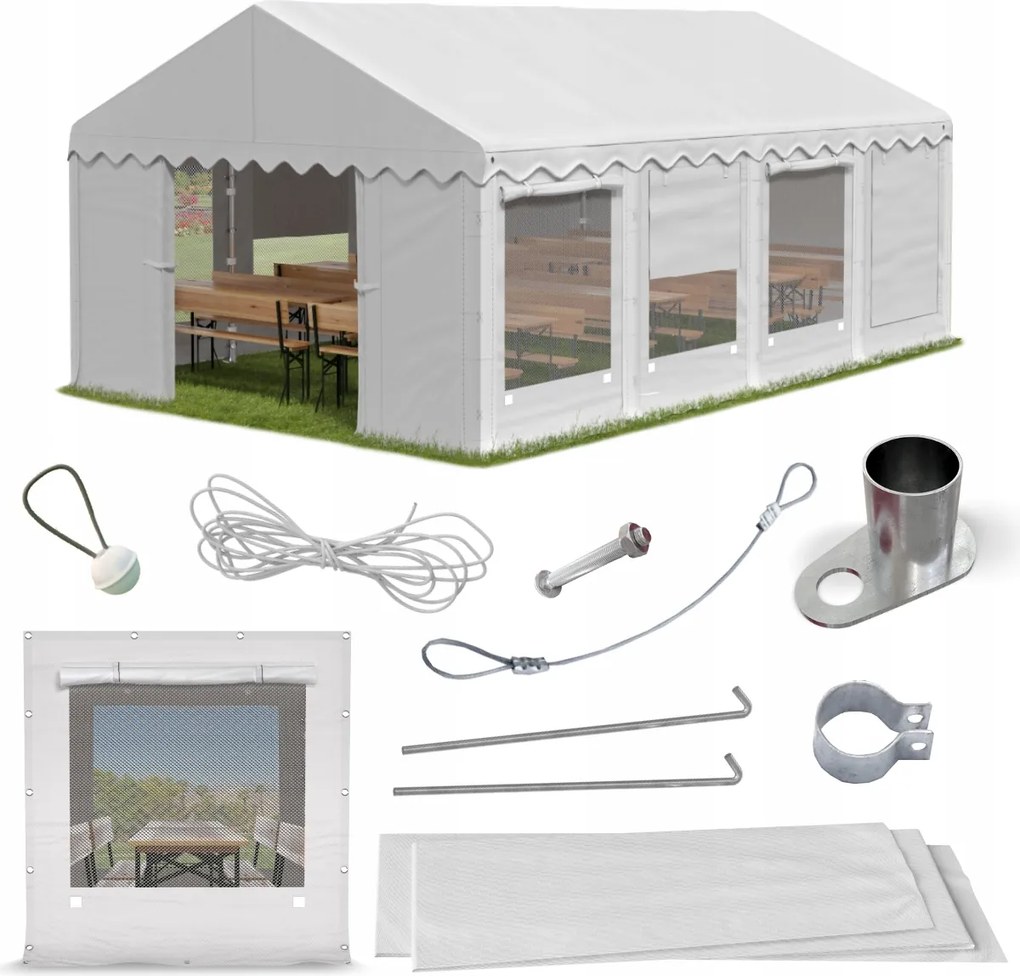 Party stan 5x8 m Skladový Das 240 S