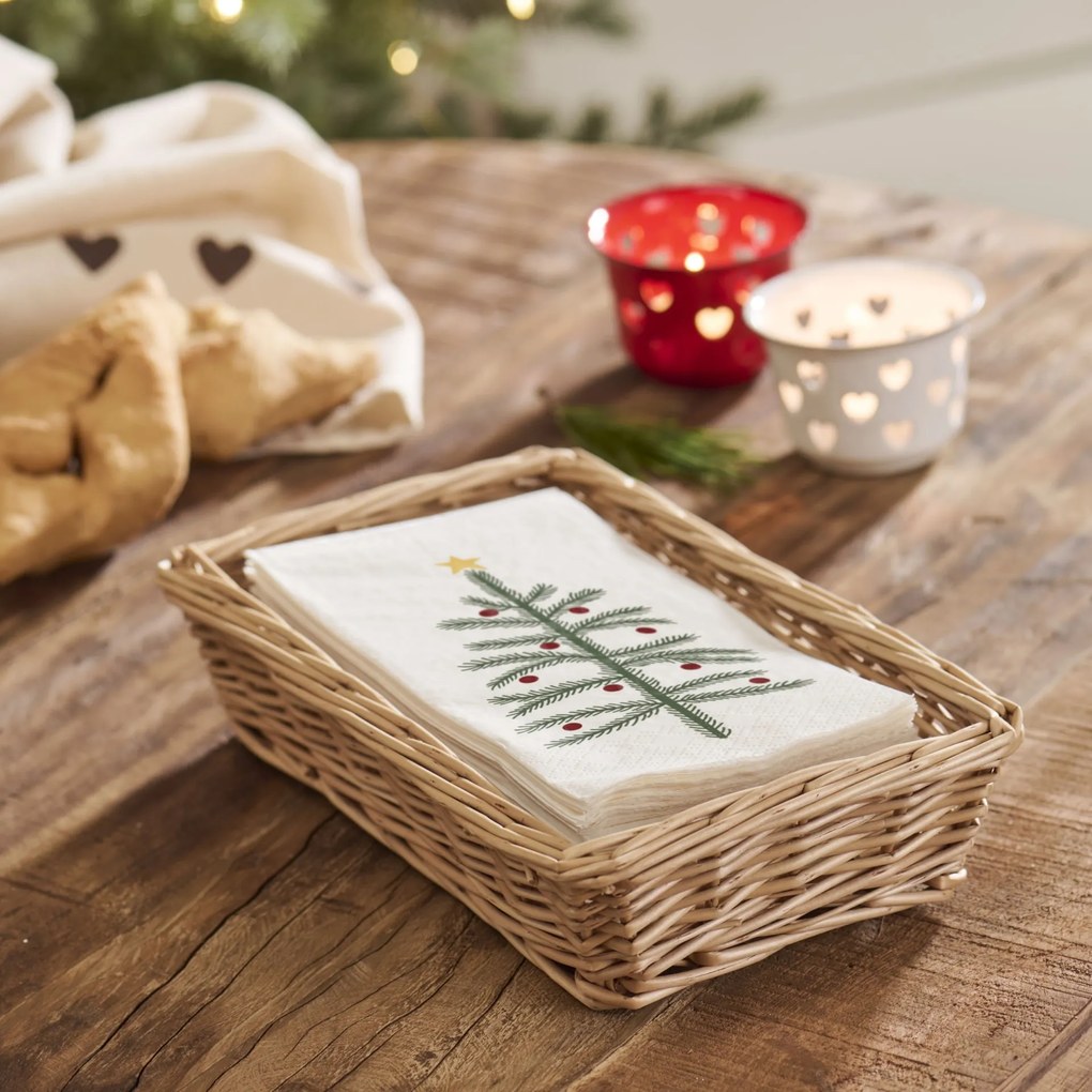 Ib Laursen Prútený košík na papierové obrúsky Oblong