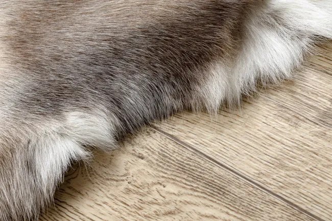 Koberec RENIFER POK003 PREMIUM hnedý / biely