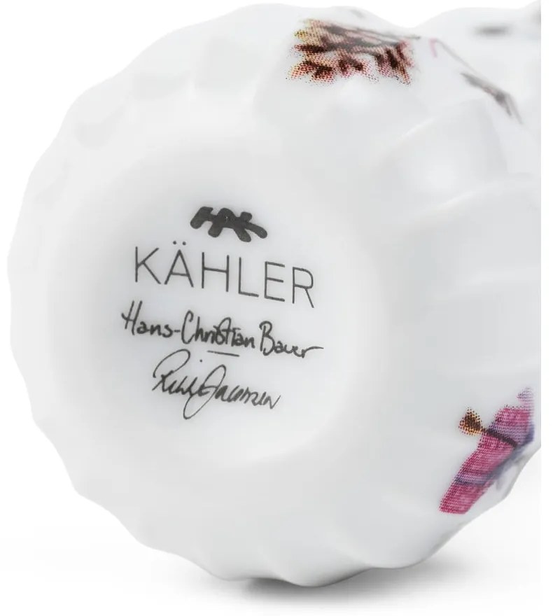 Porcelánová ručne maľovaná vianočná ozdoba ø 4 cm Hammershøi Snowman – Kähler Design