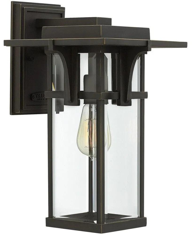 Elstead HK-MANHATTAN2-M - Vonkajšie svietidlo MANHATTAN 1xE27/100W/230V IP44