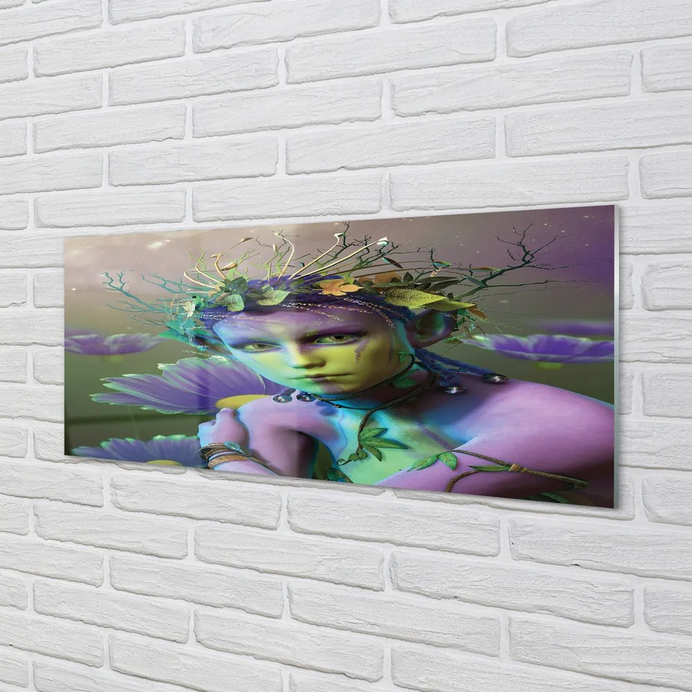 Obraz plexi Elf žene kvety 120x60 cm