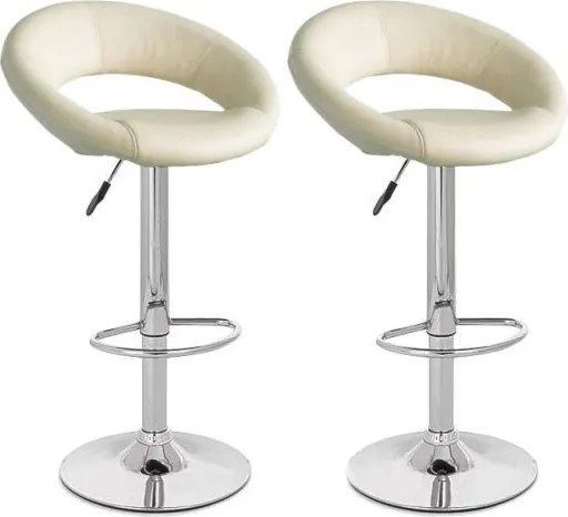 2x Barová stolička Hawaj CL-3230 krémová