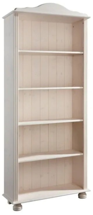 Biela knižnica z borovicového dreva 70x181 cm Ella – Støraa