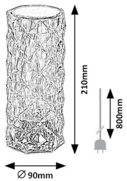 Rabalux 76015 stolná lampa Siggy