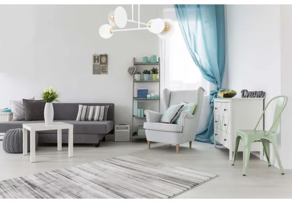 Luster na tyči MINERVA 2xE27/15W + 2xE14/10W/230V biela