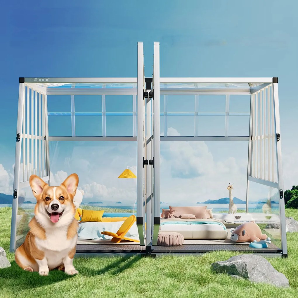 InternetovaZahrada Prepravka pre psa XXL - 97x90x70 cm
