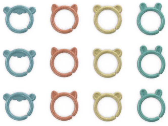 C-krúžky ovečka Sheepy a jej tím 12ks 0m+