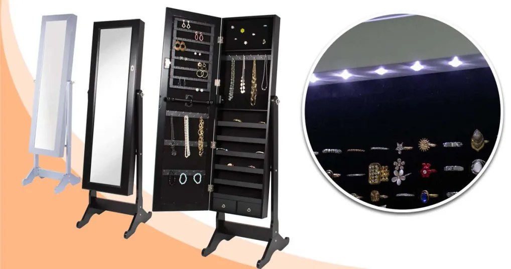 Zrkadlová skrinka na šperky