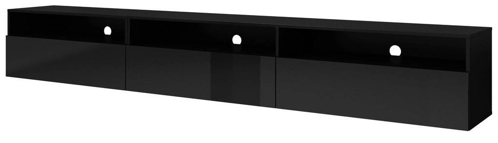 TV stolík Alease Typ 40 (čierna + lesk čierny). Akcia -20%. Vlastná spoľahlivá doprava až k Vám domov. 1030547