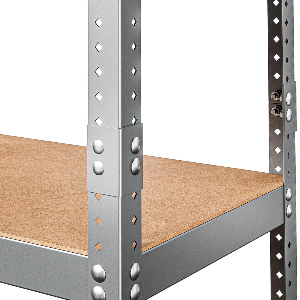 Marbo KOVOVÝ REGÁL SÉRIE HARD 220X120X50 NOSNOSŤ JEDNEJ POLICE 500 KG Rozmer regálu: 220x120x50, Počet Políc: 6, Celková nosnosť regálu: 3000 KG