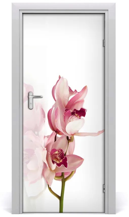 Fototapeta na dvere ružová orchidea 75x205 cm