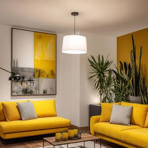 Brilagi - LED luster na lanku CERIA 1xE27/40W/230V pr. 45 cm biela