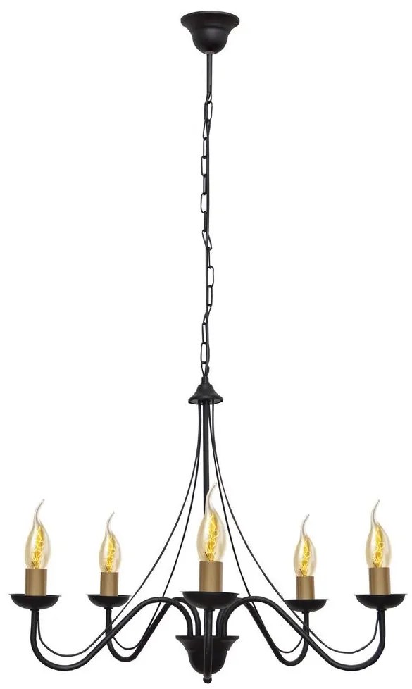 Luster na reťazi MALBO 5xE14/60W/230V