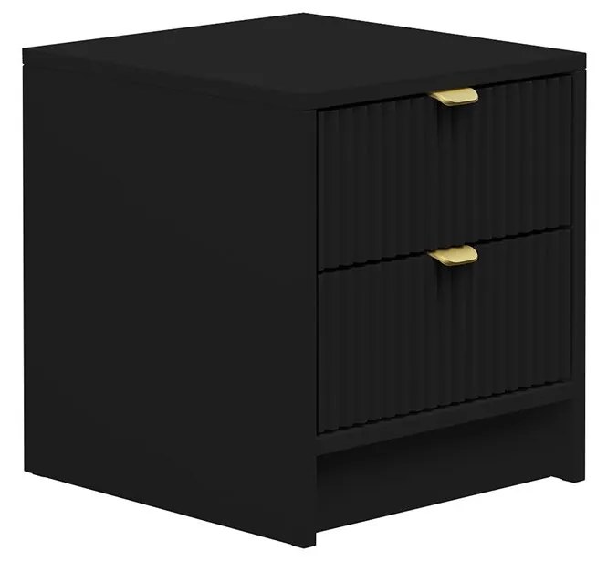 Nočný stolík Razimo 2SZ, Farby: Biely velvet