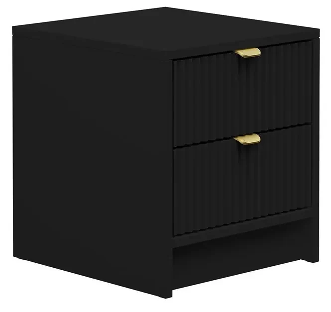 Nočný stolík Razimo 2SZ, Farby: Biely velvet