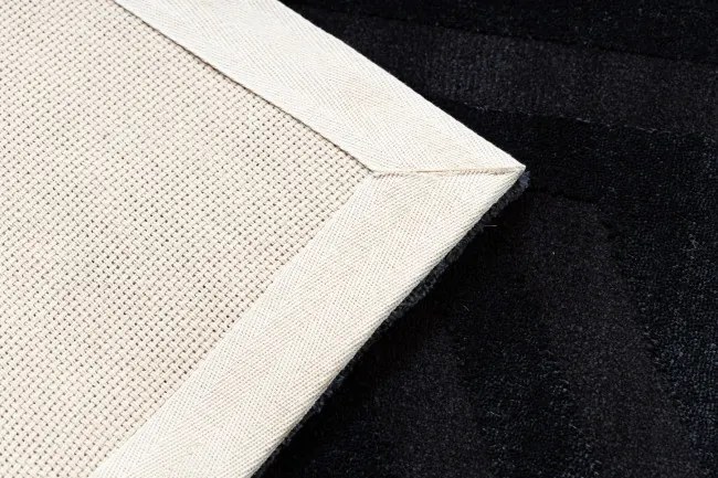 Koberec PEARL 51326E geometrický / štrukturálny, čierny