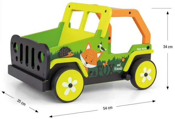 Detské chodítko Explorer líška a kamaráti