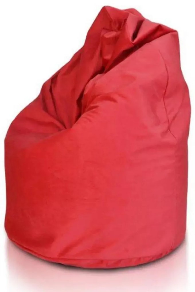 Sedací vak Amore – extra mäkký vak z plyšu pre maximálne pohodlie Farba: A12 - červená