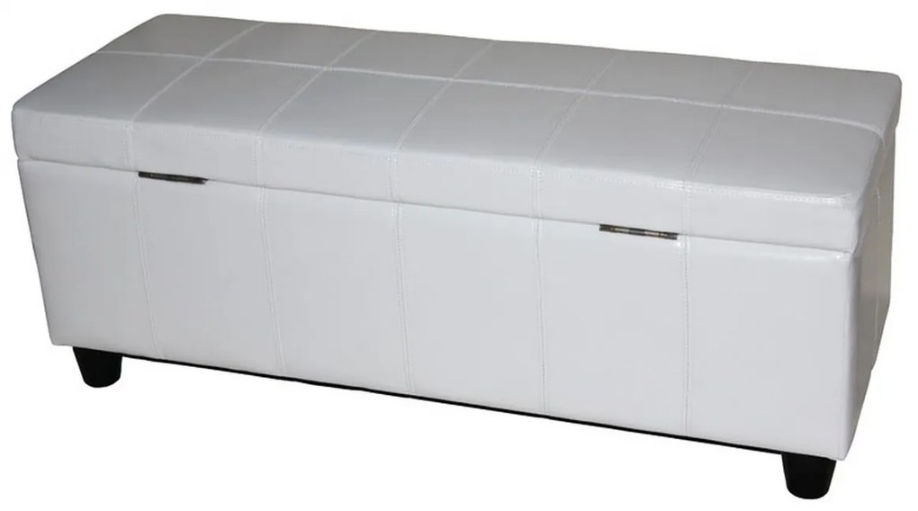Skladovacia lavica Krien 112 x 45 x 45cm - Biela
