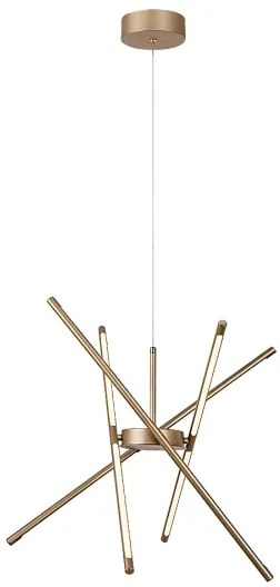 Rabalux 72339 - LED Luster na lanku HENLI2 LED/40W/230V 3000K zlatá