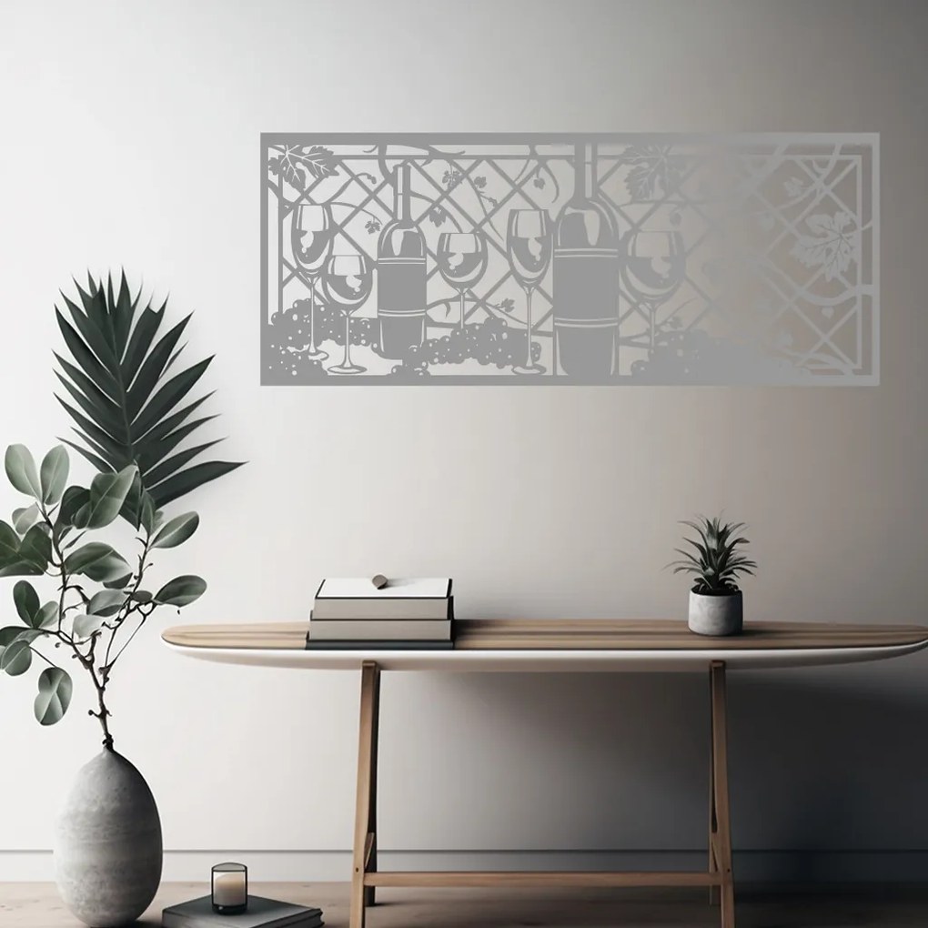 Veselá Stena Samolepka Vinná réva Farba: modrá, Veľkosť: 80 x 32 cm