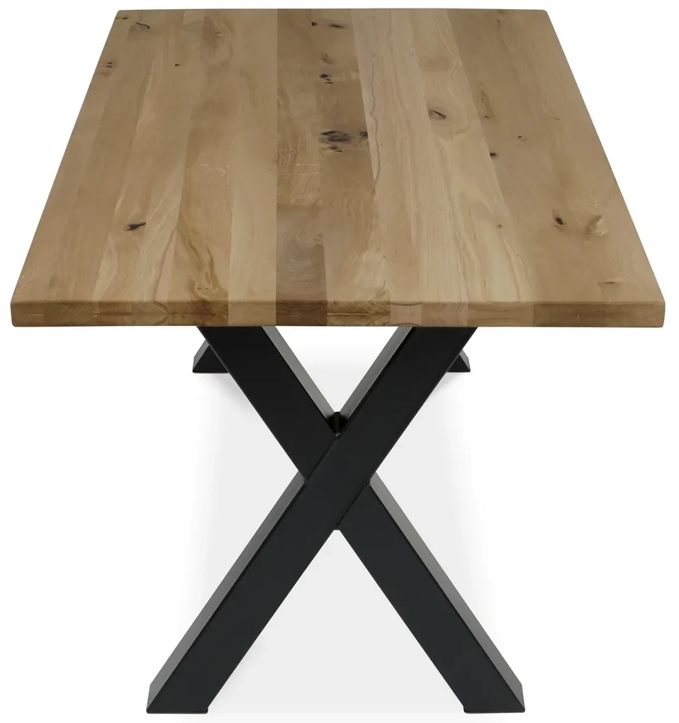 Jedálenský stôl z masívneho dreva 160 x 90 cm, dub