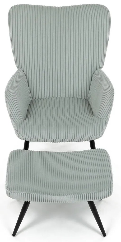 Relaxačné kreslo s podnožkou L7285 BLUE6, modré