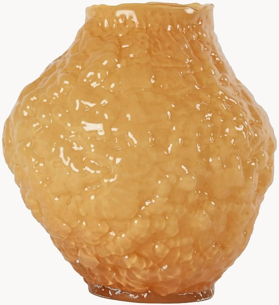Ručne fúkaná sklenená váza Corallo, V 27 cm