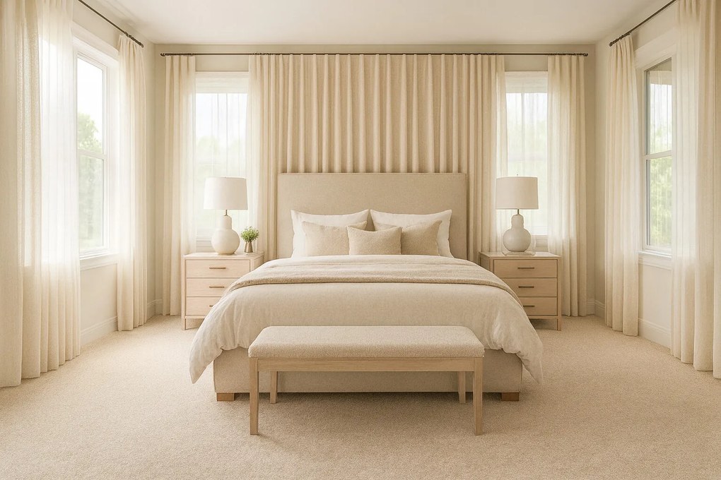 Timzo, Metrážny koberec Bingo 6814, na mieru, šíře 3m,4m,5m, béžová, filc, obývacia izba