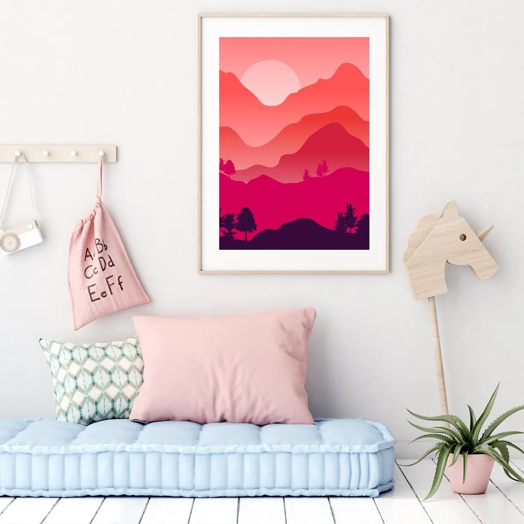 Plagát - Horská krajina (A4)