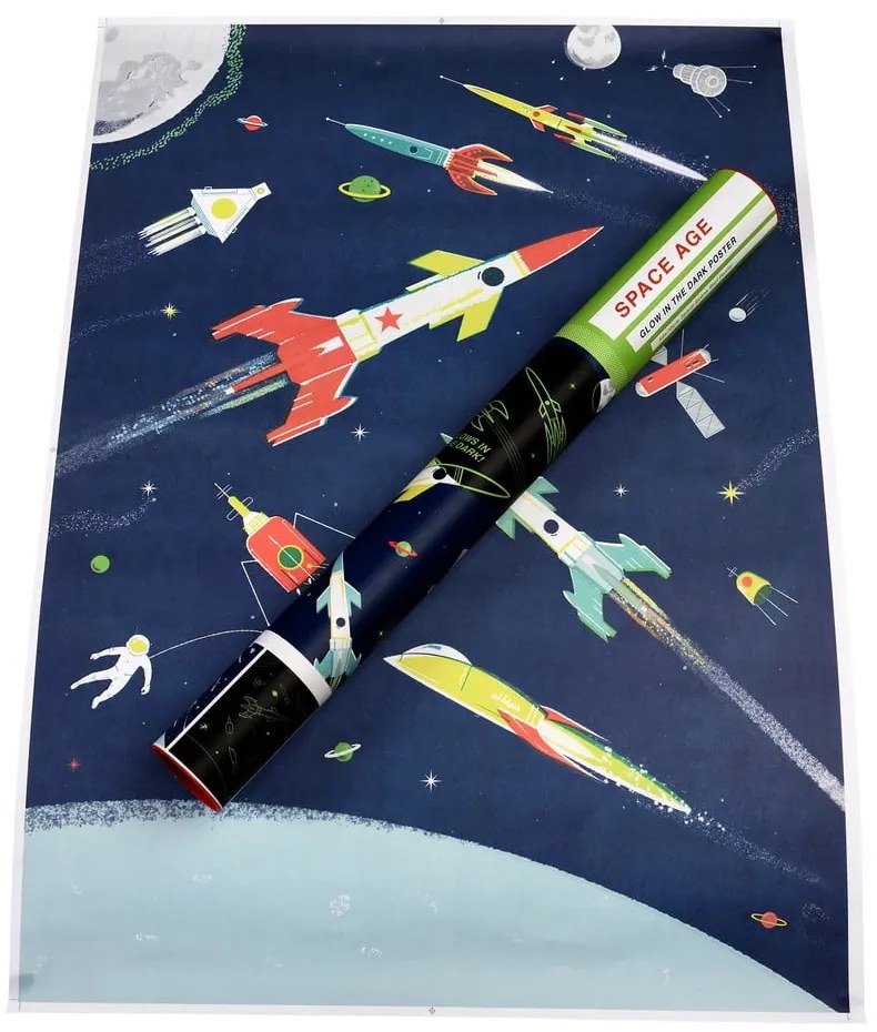 Detská dekorácia Glow in the Dark Space Age – Rex London