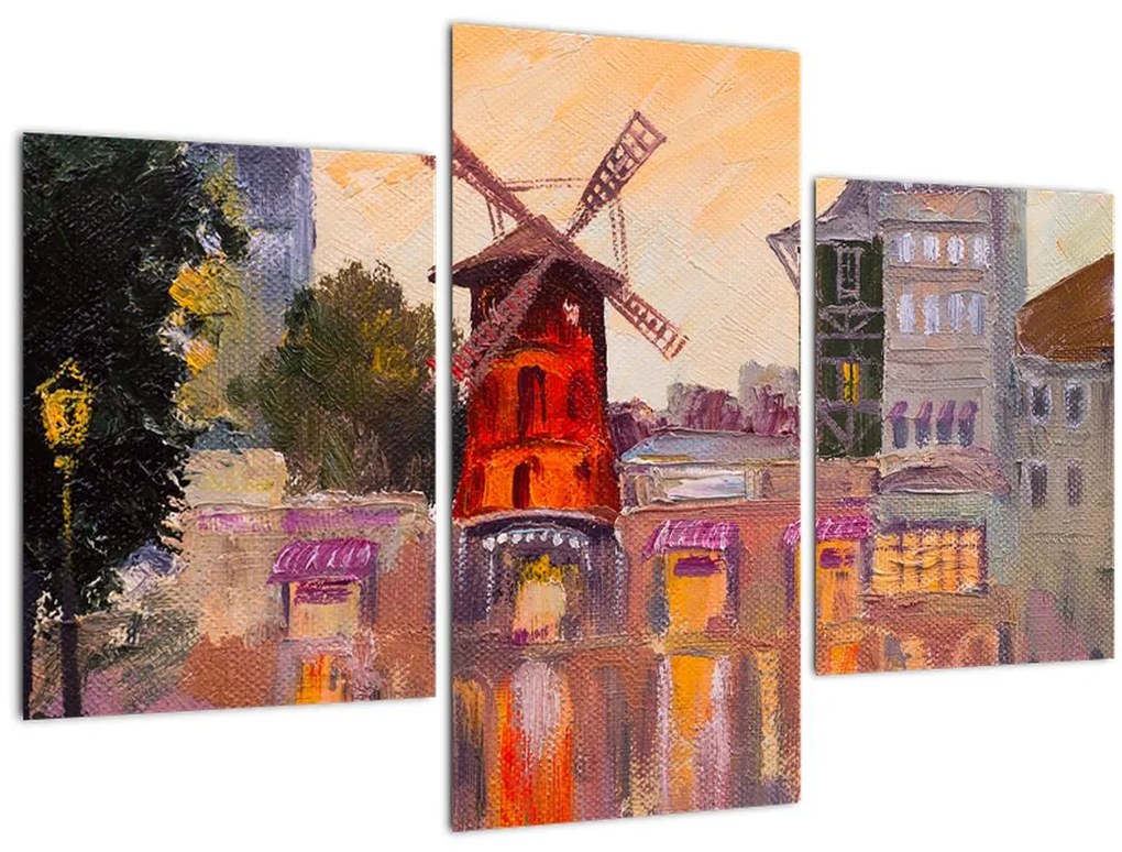 Obraz - Moulin rouge, Paríž, Francúzsko (90x60 cm)