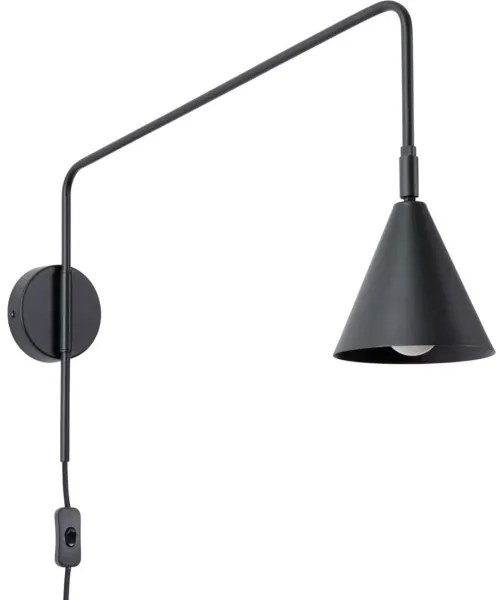 Sollux SL.1697 - Nástenná lampa NOX 1xE14/10W/230V čierna