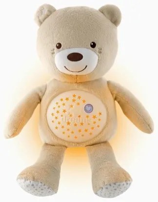 Chicco - Projektor s melódiou BABY BEAR 3xAAA béžová