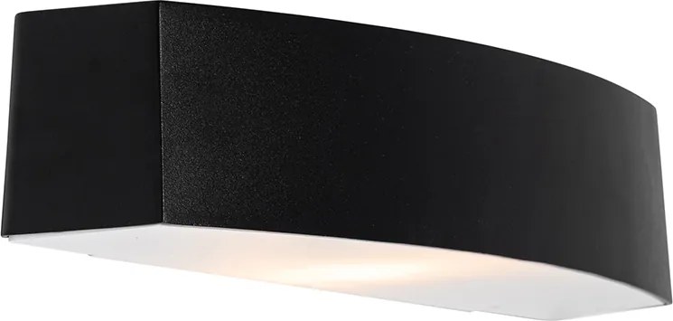 Moderné vonkajšie nástenné svietidlo čierne IP44 - Bojan