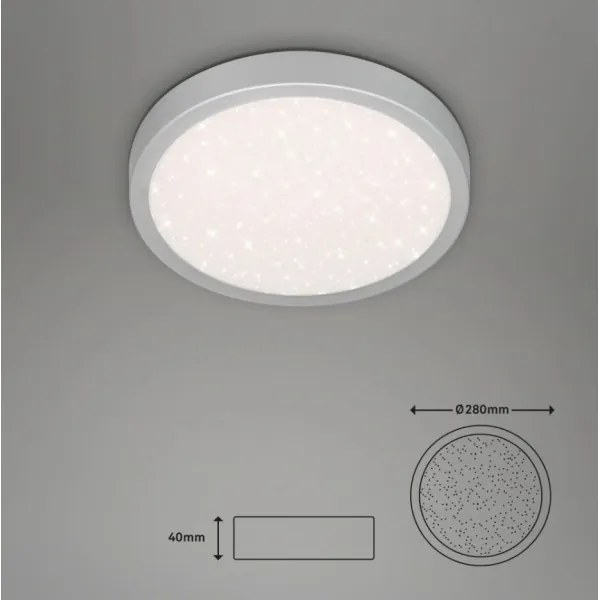 Briloner 3048-014 - LED Stropné svietidlo RUNA LED/18W/230V strieborná