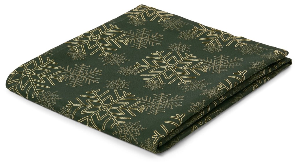 Žakárový obrus, zelený, nadmerná veľkosť