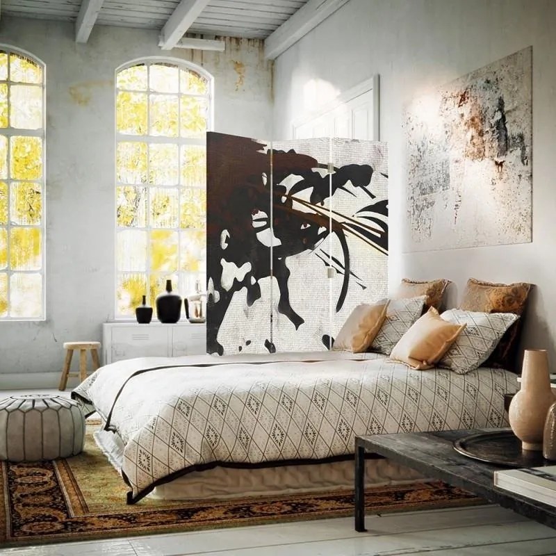 Gario Paraván Diagonálne škvrny Rozmery: 110 x 170 cm, Prevedenie: Otočný paraván 360°