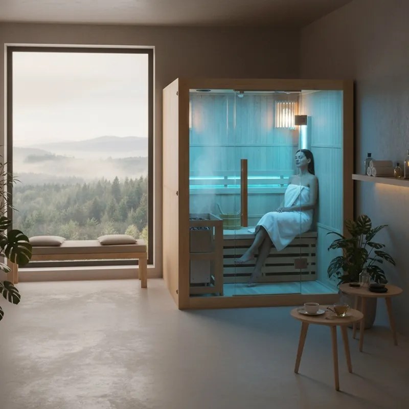 BPS-koupelny Fínska sauna Relax HYD-3940 150x120, 3-4 osoby
